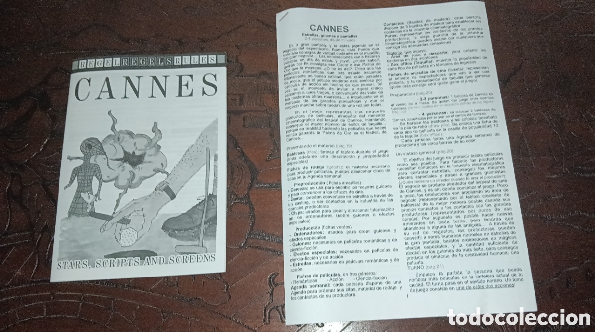 Juegos de mesa: CANNES STAR, SCRIPTS AND SCREENS COMPLETO BUEN ESTADO - Foto 2