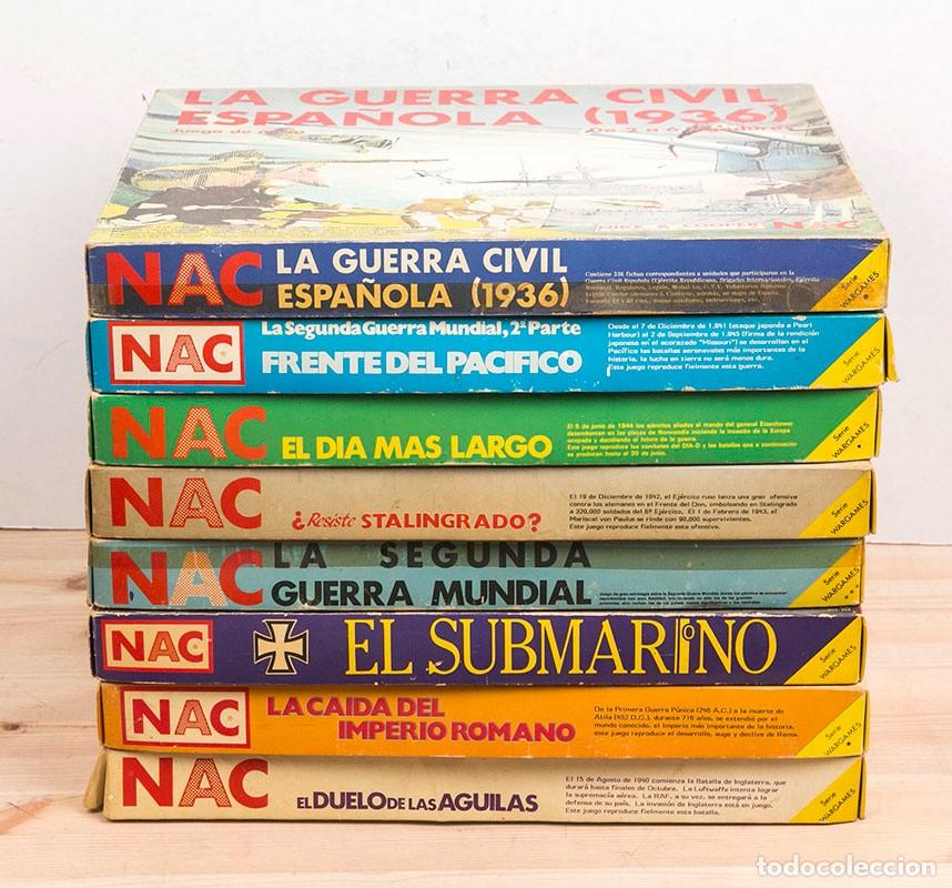 Juegos de mesa: NAC - LOTE DE 8 JUEGOS