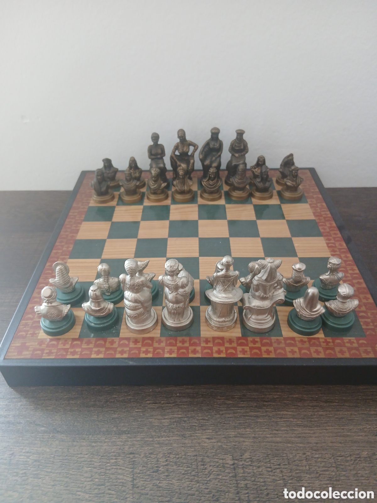 Juegos de mesa: ajedrez de metal vintage 1960-1980