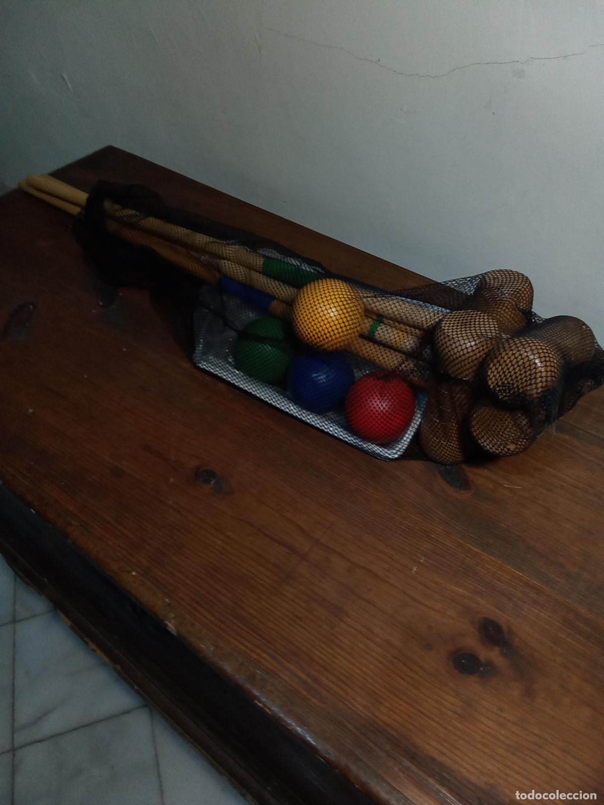 Juegos de mesa: JUEGO DE KROCKET EN MADERA