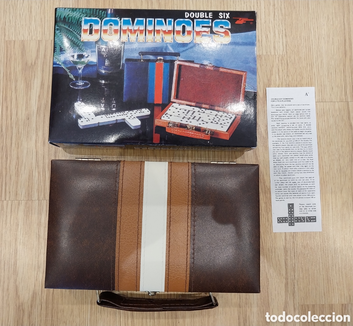 Juegos de mesa: Juego Domin&oacute; cl&aacute;sico (Double six) - Foto 2