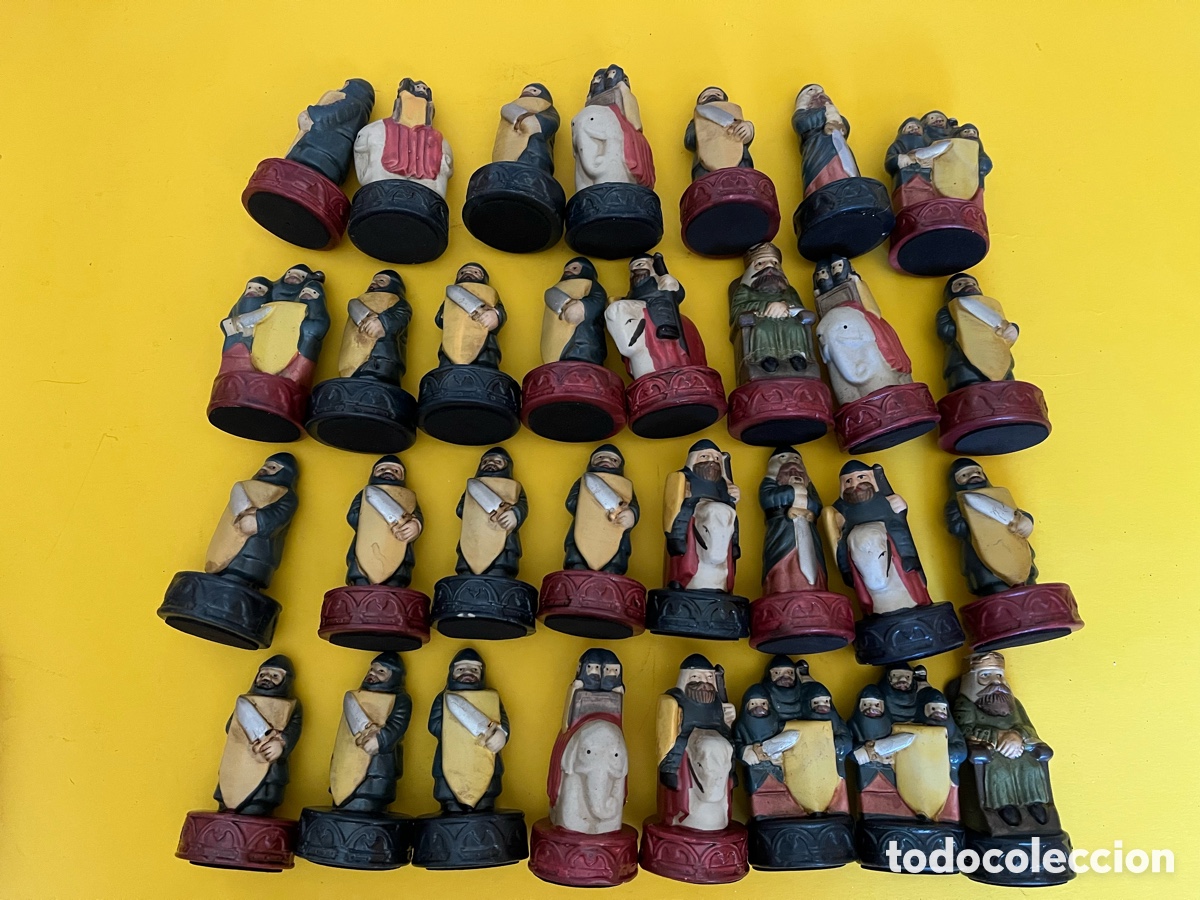 Juegos de mesa: Figuras de ajedrez Edad Media
