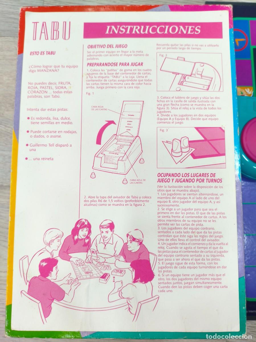 Juegos de mesa: Juego Tabu de MB fabricado 1993 - Foto 5