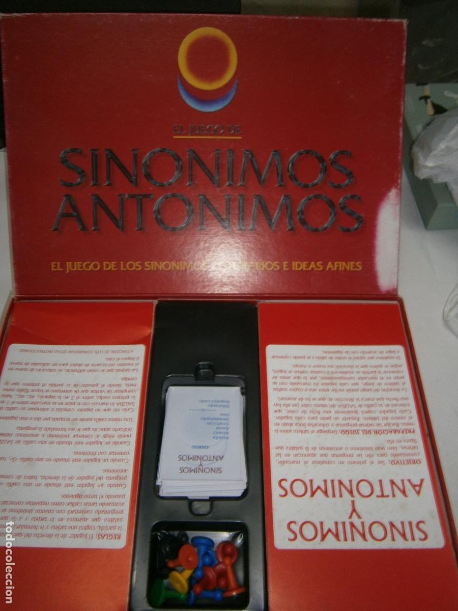 Juegos de mesa: ANTIGUO JUEGO DE MESA - SINONIMOS ANTONIMOS - Foto 2
