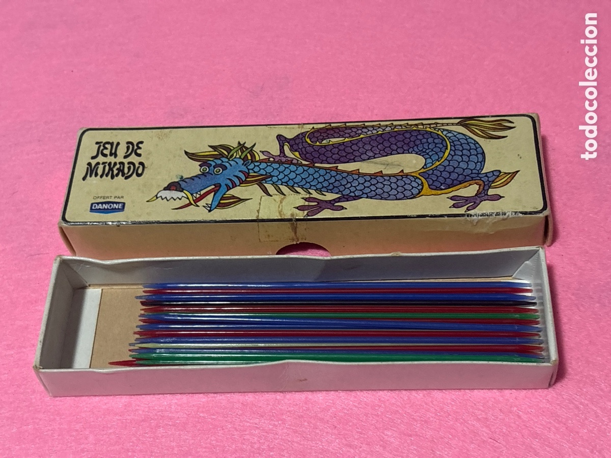 Juegos de mesa: Antiguo juego de mikado de Danone (A8)