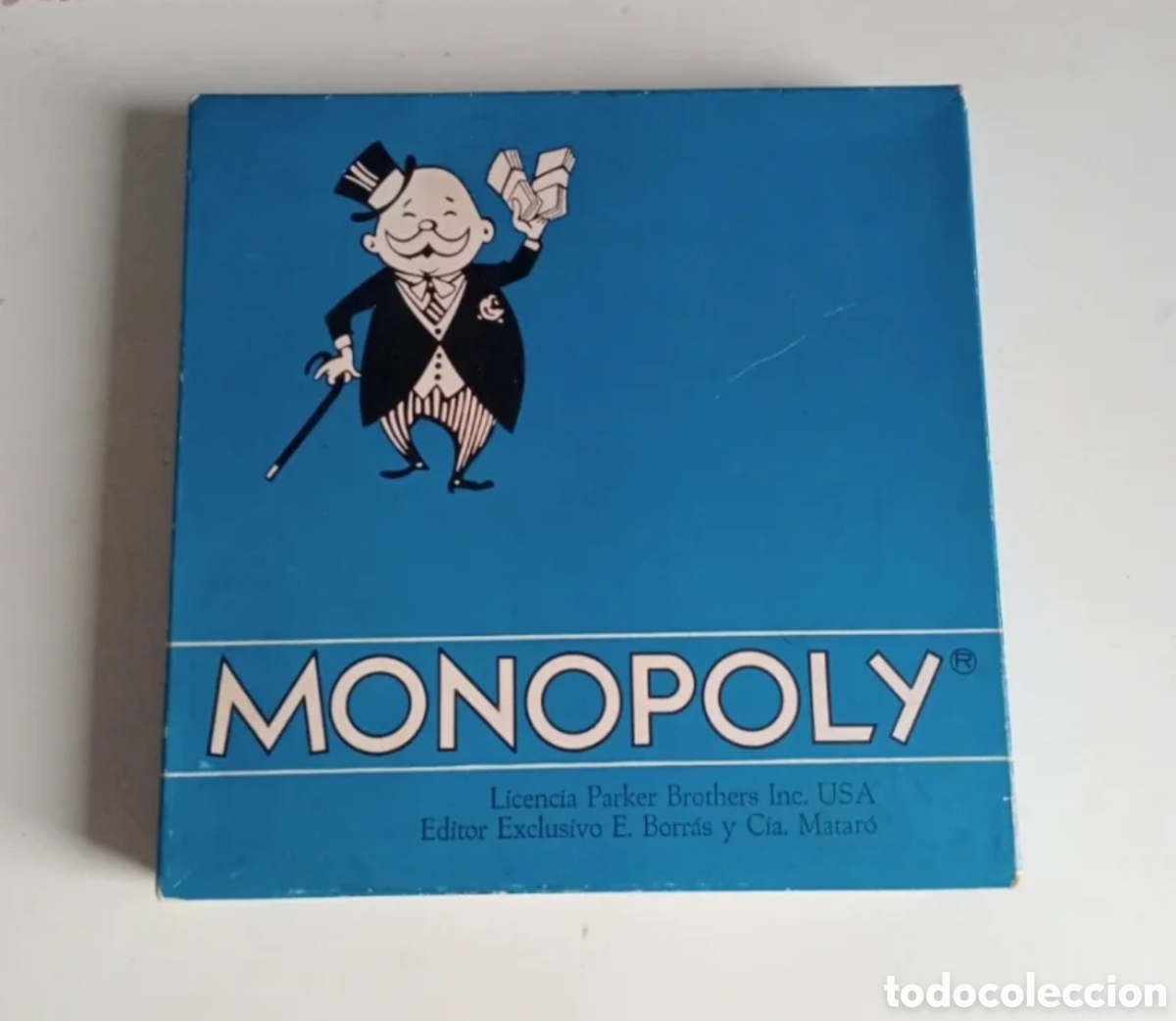 Juegos de mesa: Monopoly Borras. Caja Azul, A&ntilde;os 70