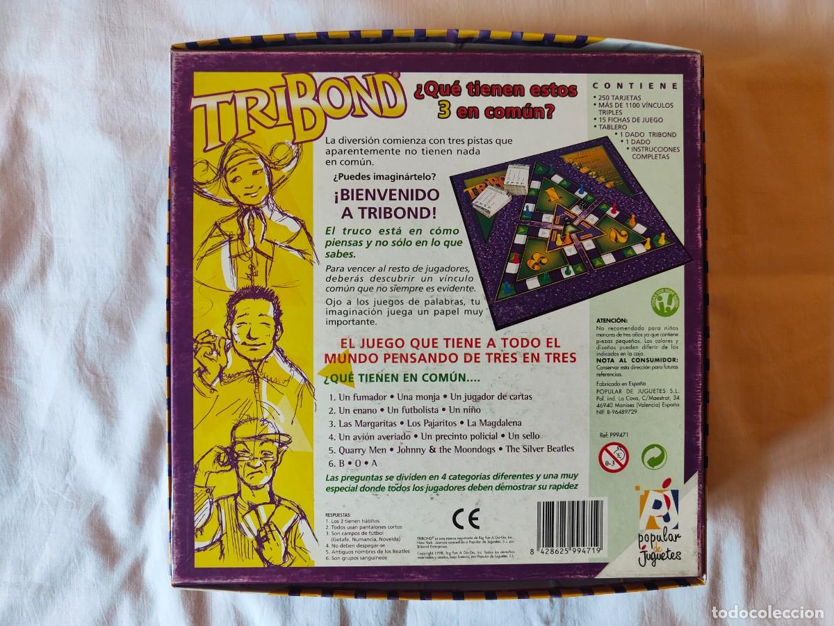 Juegos de mesa: TRIBOND. Juego de mesa 1989 - Foto 2