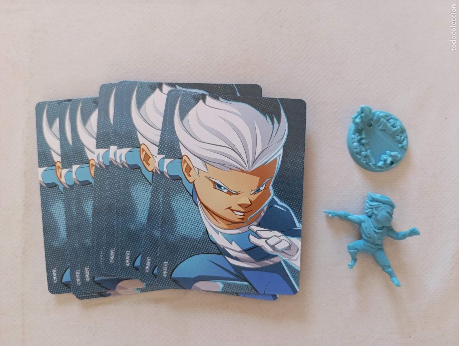 Juegos de mesa: MARVEL UNITED - QUICKSILVER - FIGURA DEFECTUOSA - CARTAS INCLUIDAS - KICKSTARTER (DC)
