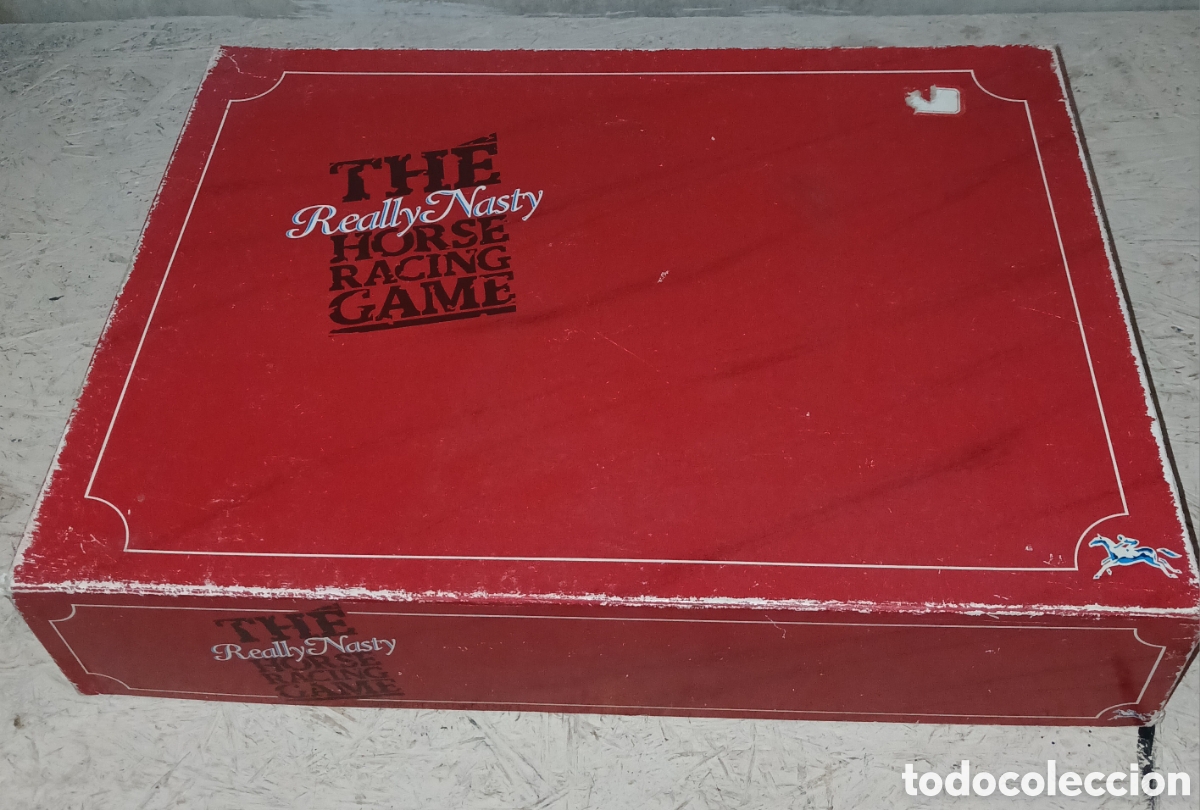 Juegos de mesa: Juego de mesa retro vintage The Really Nasty Horse Racing Game Upstarts completo