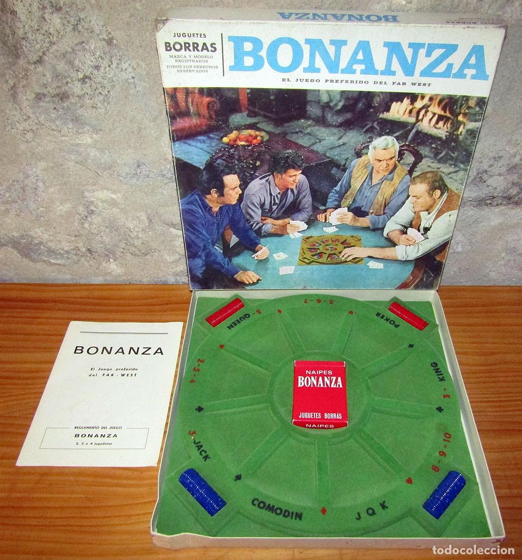 Juegos de mesa: ANTIGUO JUEGO DE MESA DE BONANZA, DE BORRAS - NUEVO Y COMPLETO, CON INSTRUCCIONES - POKER Y CANASTA