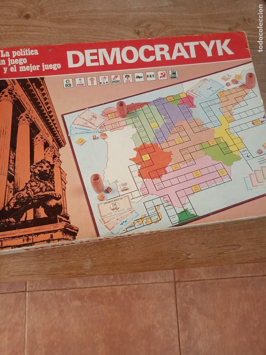 Juegos de mesa: JUEGO DE MESA DEMOCRATYK. A&Ntilde;O 1977 . COMPLETO