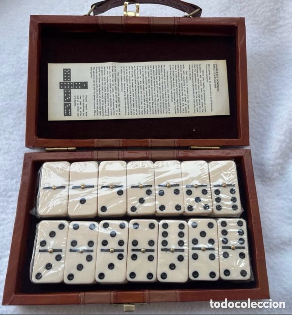 Juegos de mesa: Juego de domin&oacute; con estuche - Foto 3