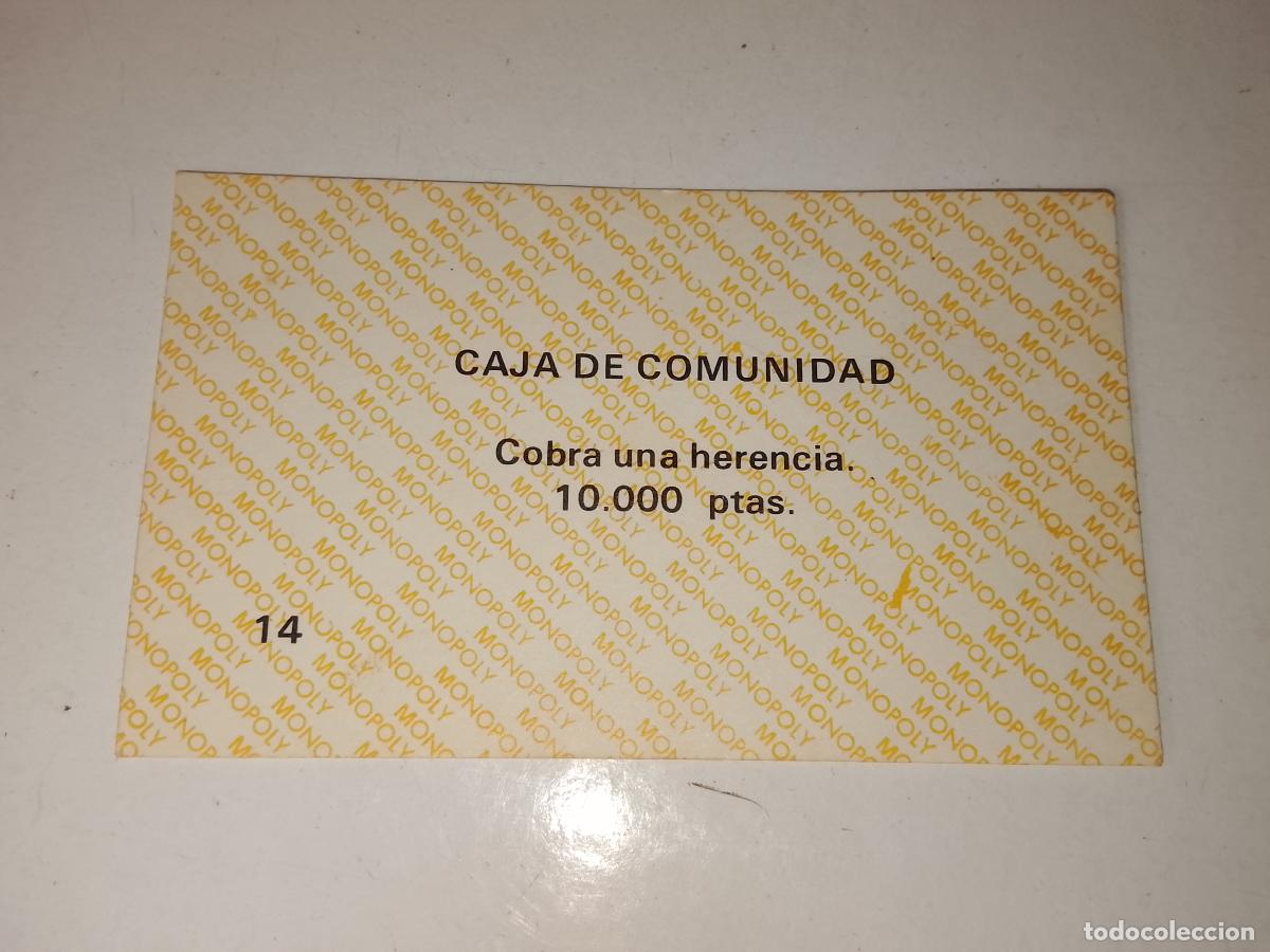 Juegos de mesa: FICHA TARJETA DEL JUEGO MONOPOLY A&Ntilde;OS 70S COMPLETE SUS FALTAS, SE VENDE LA DE LA FOTO