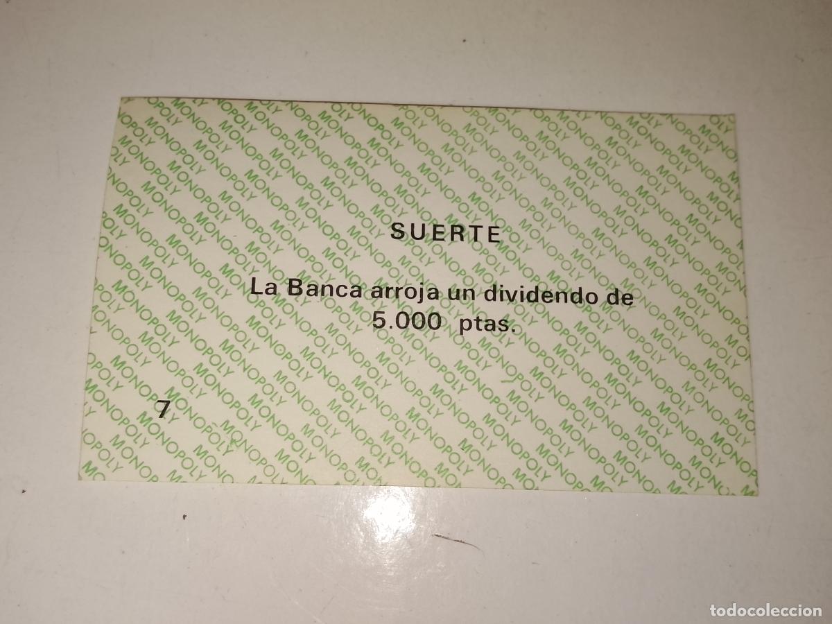 Juegos de mesa: FICHA TARJETA DEL JUEGO MONOPOLY A&Ntilde;OS 70S COMPLETE SUS FALTAS, SE VENDE LA DE LA FOTO