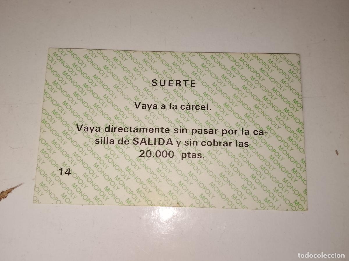 Juegos de mesa: FICHA TARJETA DEL JUEGO MONOPOLY A&Ntilde;OS 70S COMPLETE SUS FALTAS, SE VENDE LA DE LA FOTO