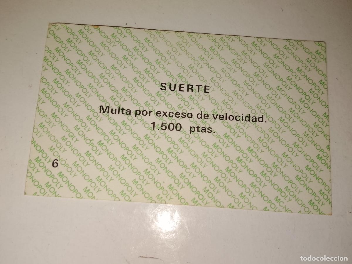 Juegos de mesa: FICHA TARJETA DEL JUEGO MONOPOLY A&Ntilde;OS 70S COMPLETE SUS FALTAS, SE VENDE LA DE LA FOTO
