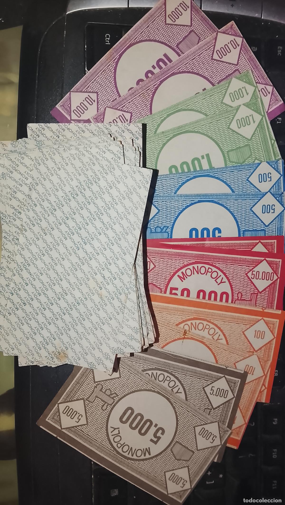 Juegos de mesa: 12 BILLETES DEL JUEGO MONOPOLY A&Ntilde;OS 70S COMPLETE SUS FALTAS, SE VENDE LAS 6 PIEZAS JUNTAS