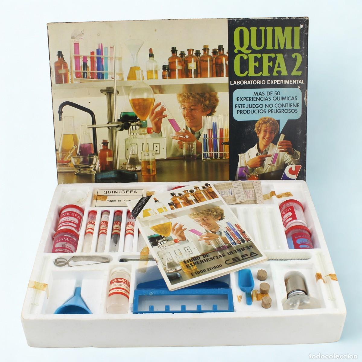 Juegos de mesa: Quimicefa 2 Cefa Juego Laboratorio Qu&iacute;mica Vintage A&ntilde;os 70 Completo Manual