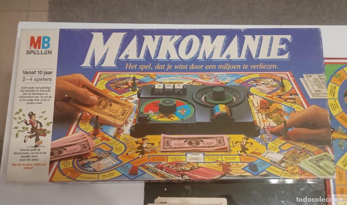 Juegos de mesa: JUEGO DE MESA MANKOMANIE EN VERSI&Oacute;N NEERLAND&Eacute;S VINTAGE DE 1985,MB,2-4 JUGADORES, CASI COMPLETO
