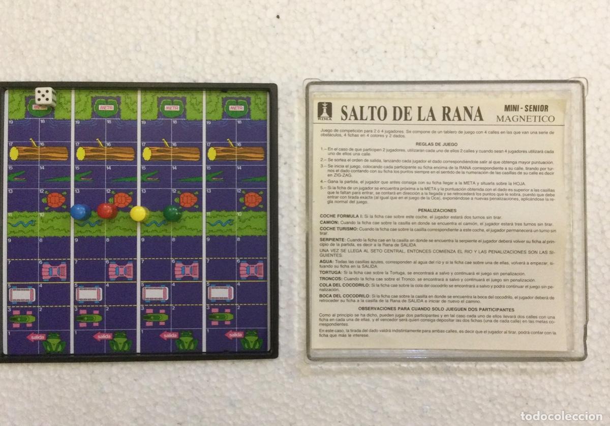 Juegos de mesa: Juego &ldquo; El Salto de la Rana &ldquo; Magnetico de bolsillo 15,5 x 15,5 cms. A&ntilde;os 70 NUEVO