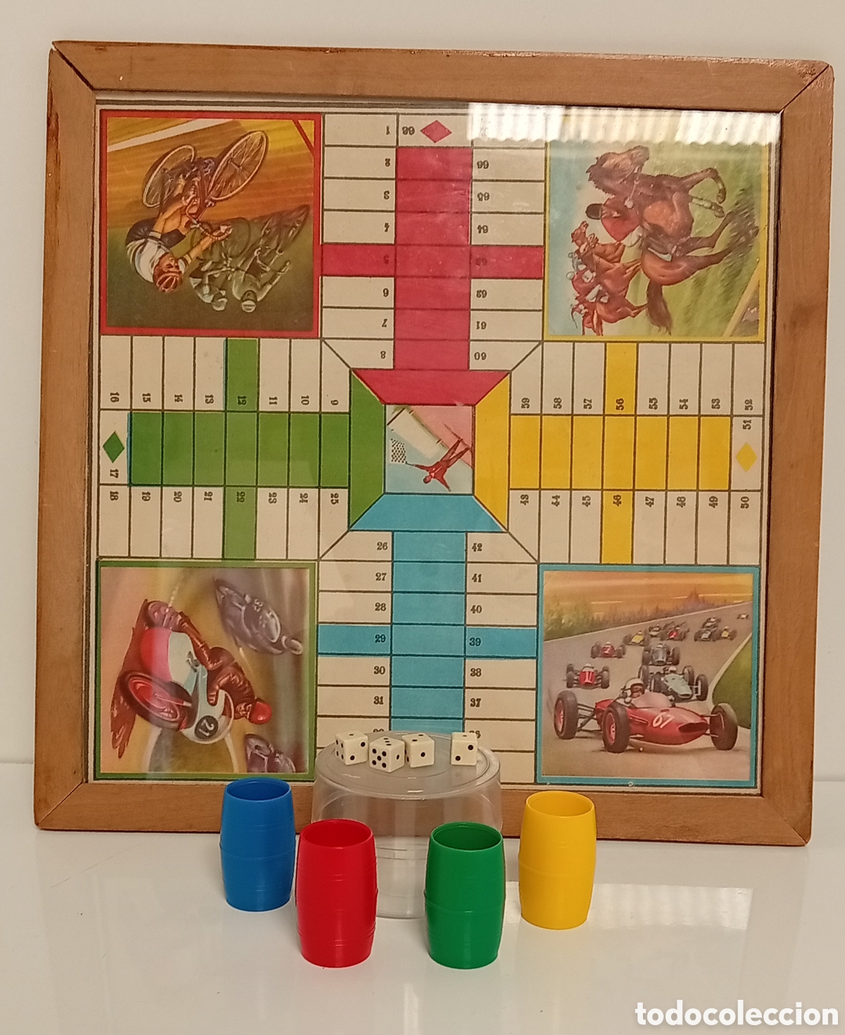 Juegos de mesa: .JUEGO DE PARCHIS Y LA OCA COMPLETO