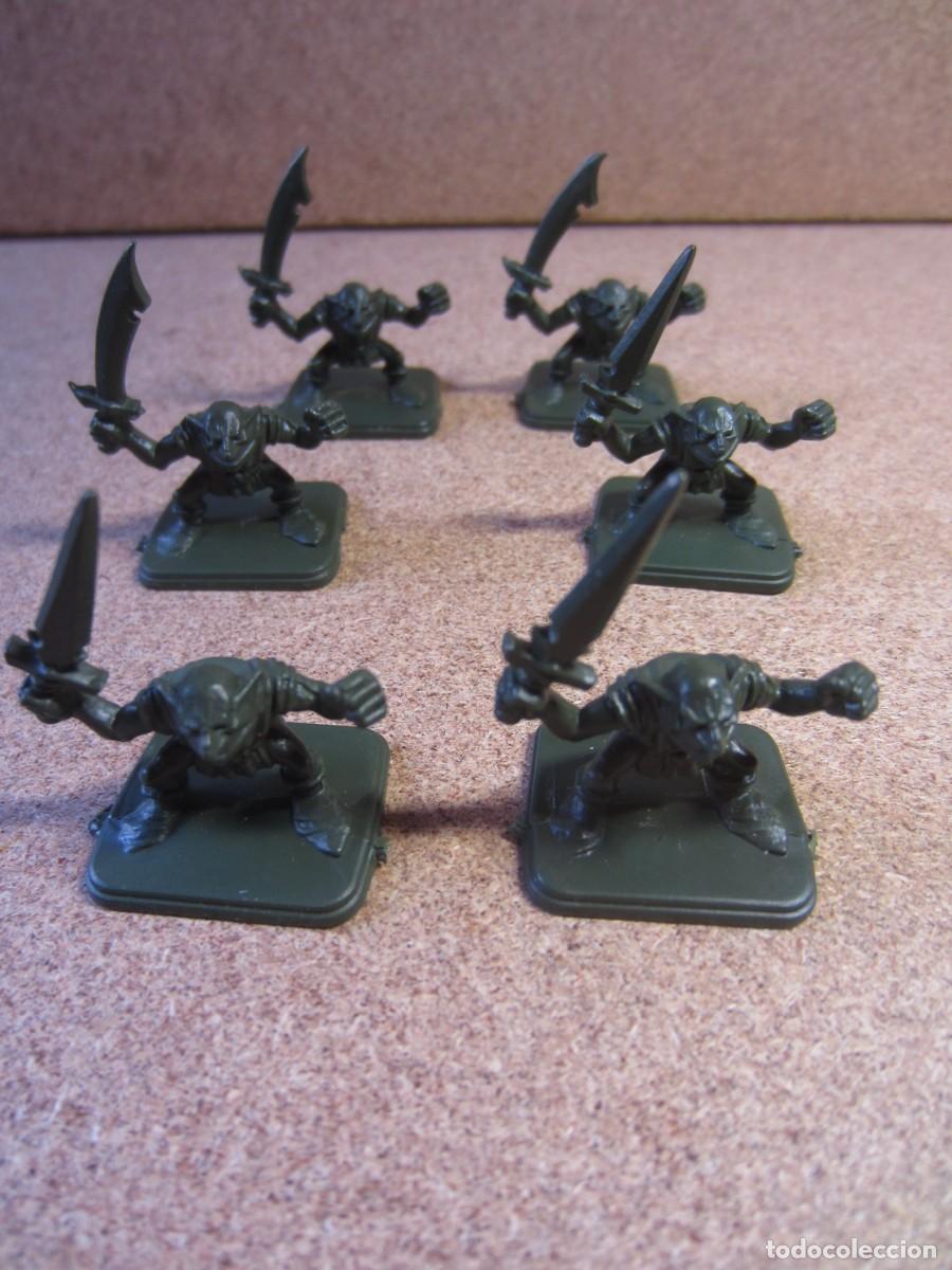 Jeux de table: Lote de 6 Goblins con Cimitarras y Espadas Cortas. Piezas y Repuestos Originales para HeroQuest MB