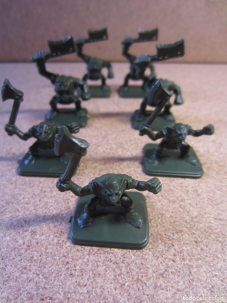 Juegos de mesa: Lote 7 Goblins con Hachas y Cuchillos de Carnicero. Piezas y Repuestos Originales para HeroQuest MB
