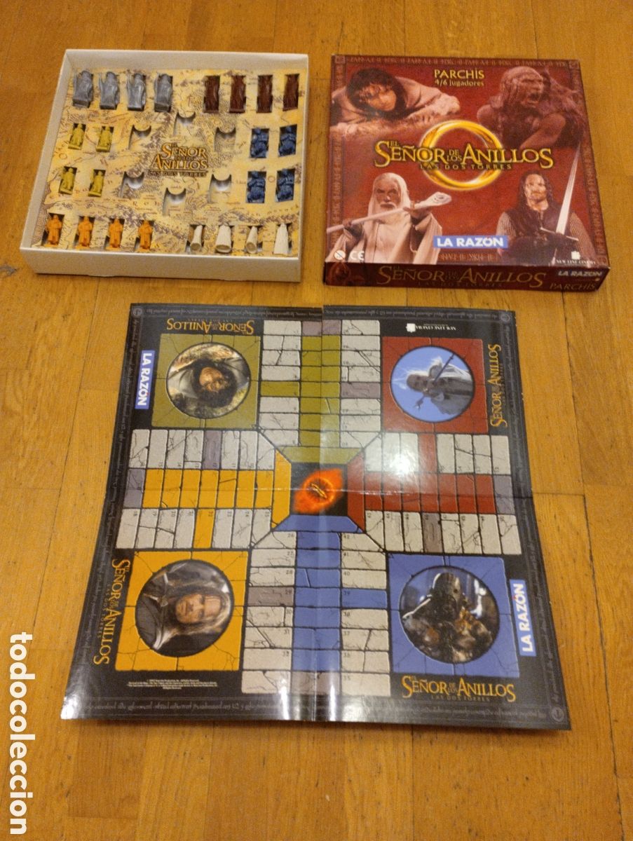 Juegos de mesa: Parchis El Se&ntilde;or de Los Anillos Las Dos Torres - Foto 2