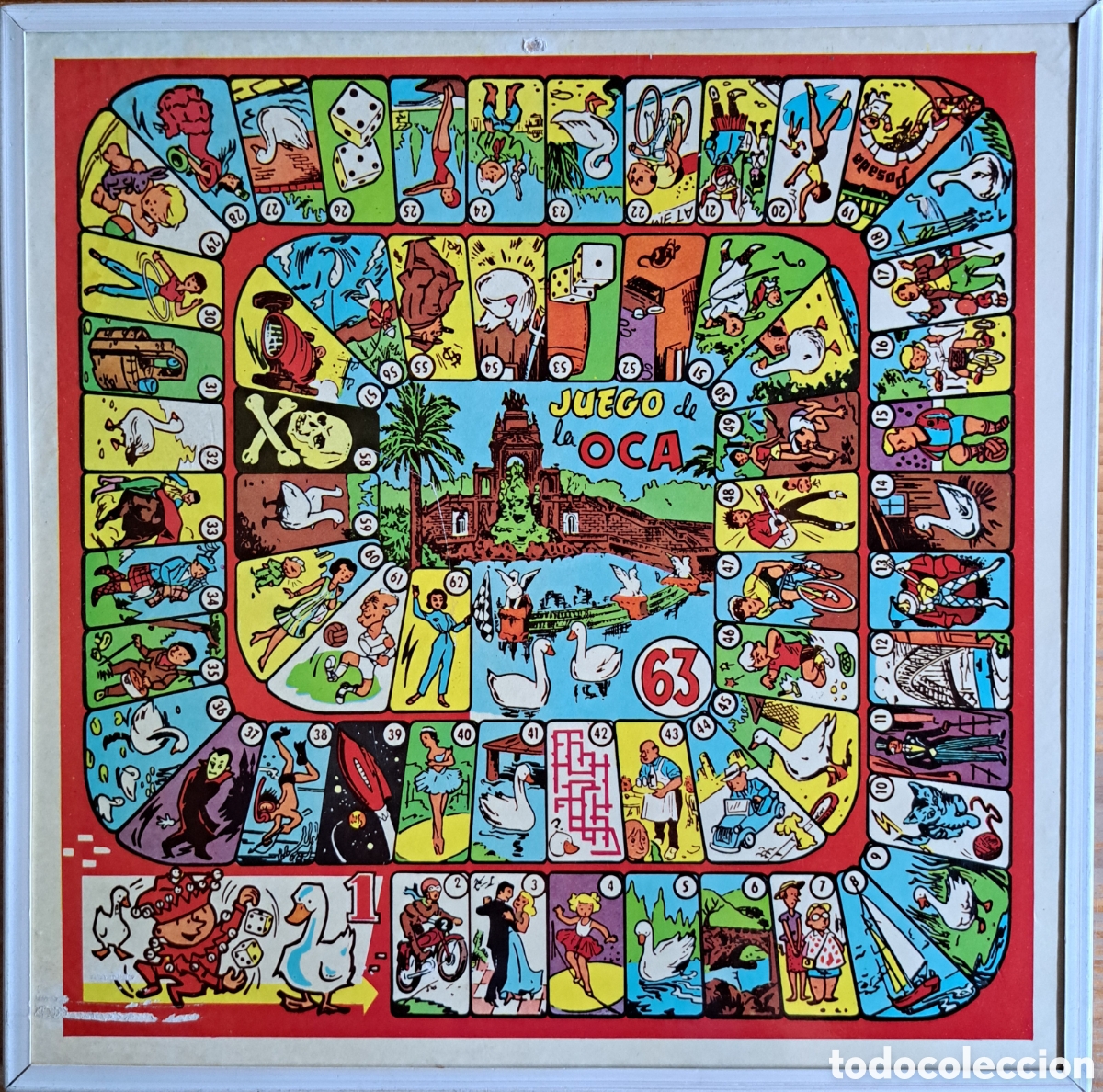 Juegos de mesa: Tablero Juego de la Oca y parchis