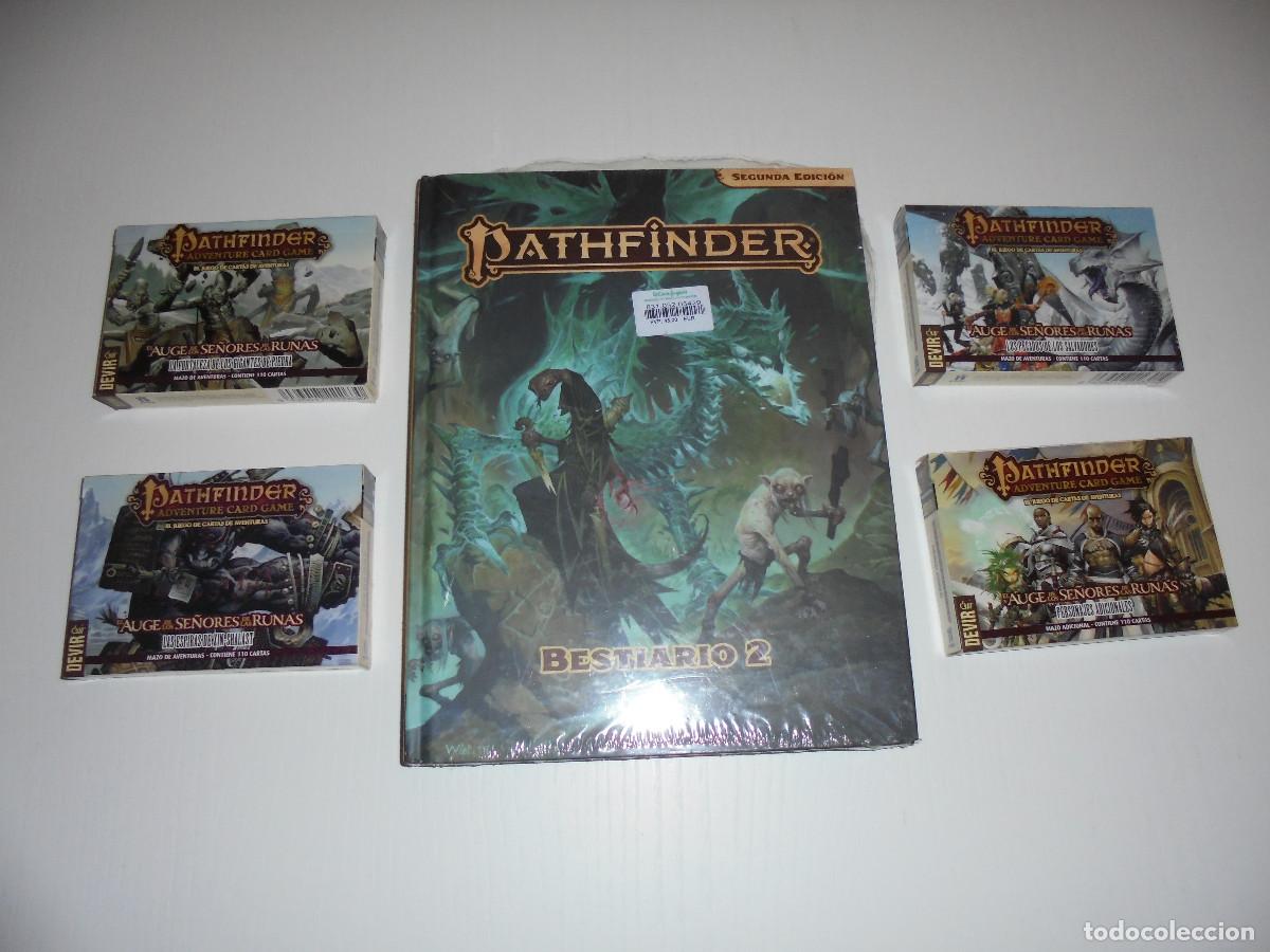 Juegos de mesa: PACK PATHFINDER &ndash; EL AUGE SE&Ntilde;ORES DE LAS RUNAS &ndash; 4 CAJAS + BESTIARIO 2 &ndash; NUEVOS