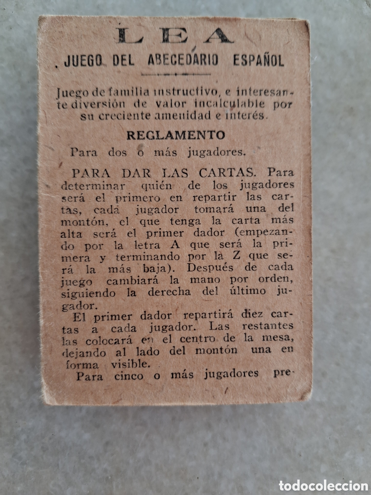 Juegos de mesa: LEA juego intelectual recreativo
