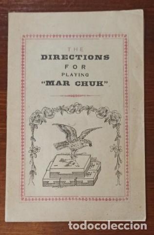 Juegos de mesa: Manual Instrucciones Mahjong Mar Chuk. C.1920. Chook Yau Hin Hong Kong / Shangh&aacute;i.