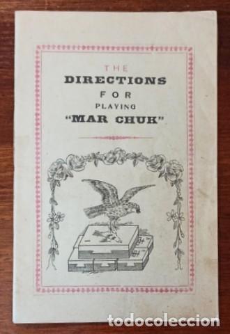 Juegos de mesa: Manual Instrucciones Mahjong Mar Chuk. C.1920. Chook Yau Hin Hong Kong / Shangh&aacute;i.