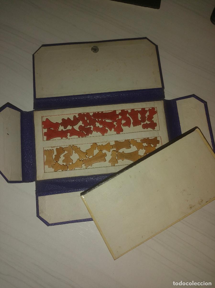 Juegos de mesa: Antiguo ajedrez de bolsillo a&ntilde;os 30 - Foto 3