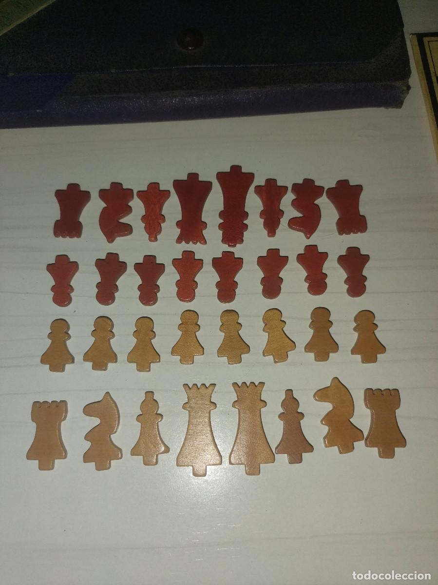 Juegos de mesa: Antiguo ajedrez de bolsillo a&ntilde;os 30 - Foto 4