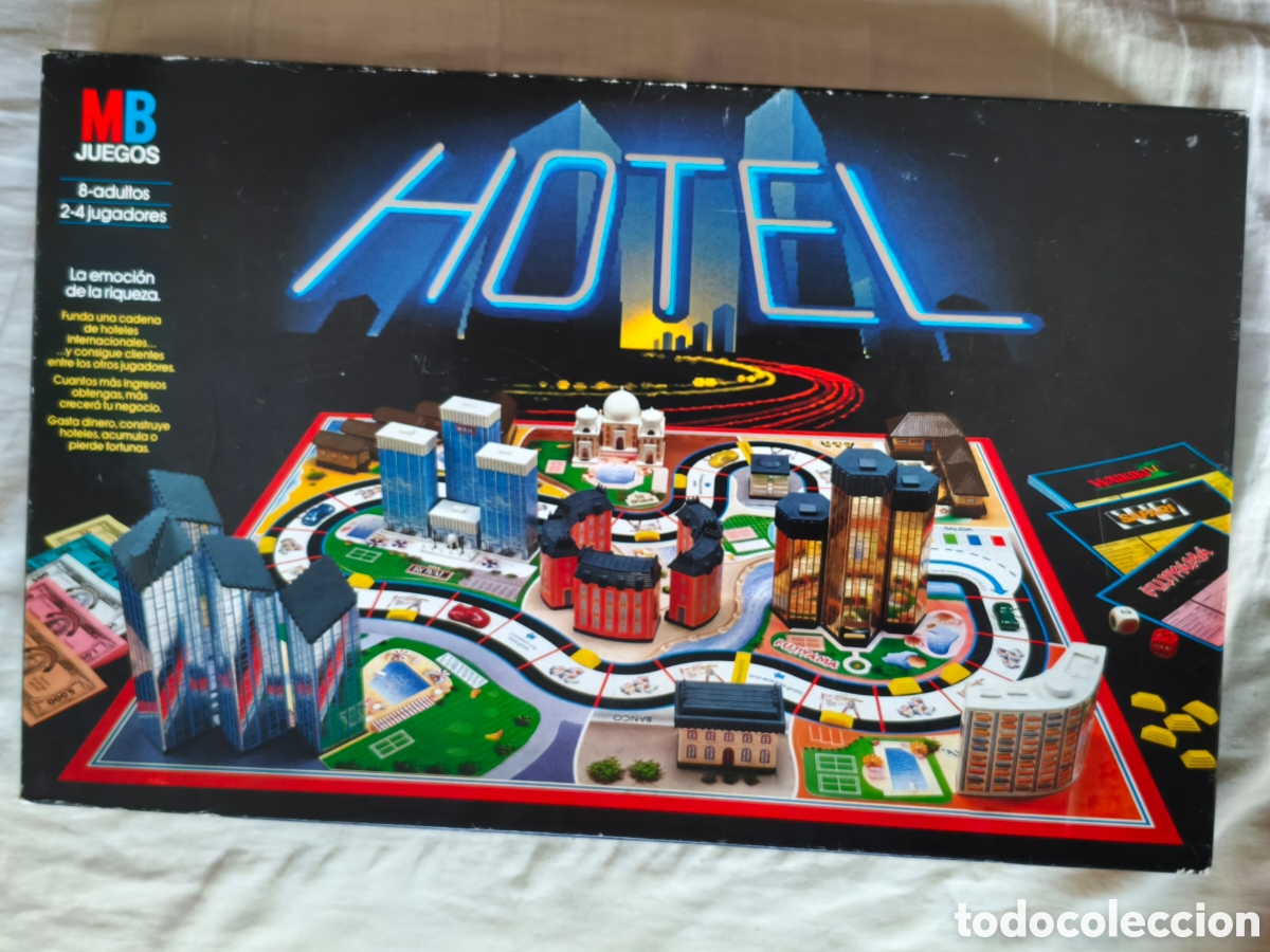 Juegos de mesa: Juego de mesa Hotel marca MB a&ntilde;os 8045
