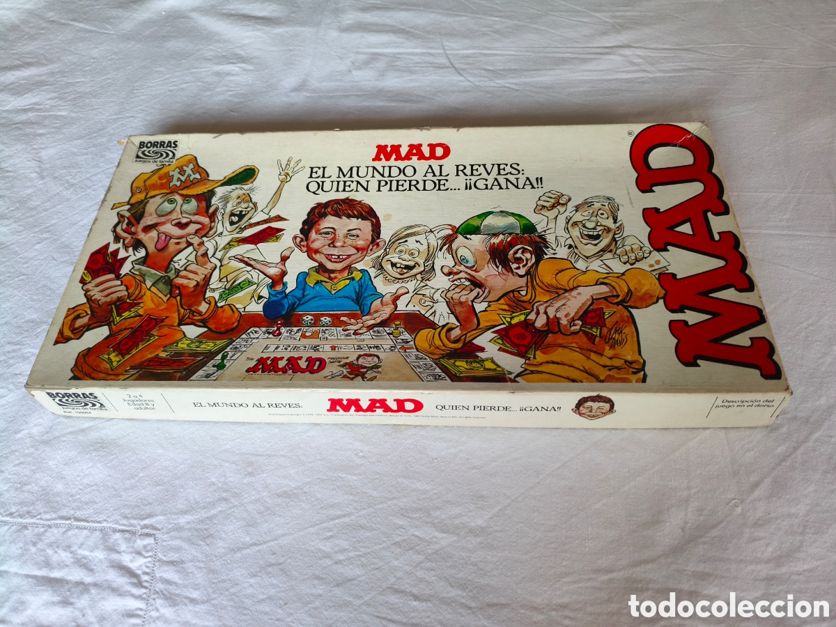Juegos de mesa: Juego Mad El Mundo al Rev&eacute;s 1982