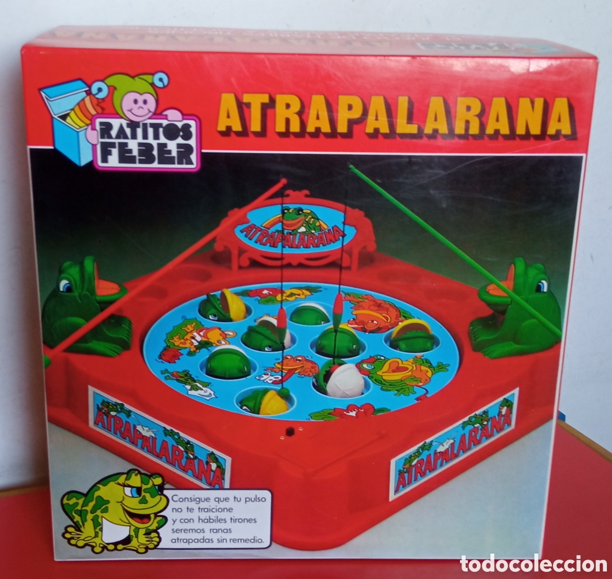 Juegos de mesa: JUEGO ATRAPALARANA ATRAPA LA RANA A PILAS.RATITOS FEBER 80'S.NUEVO EN CAJA.