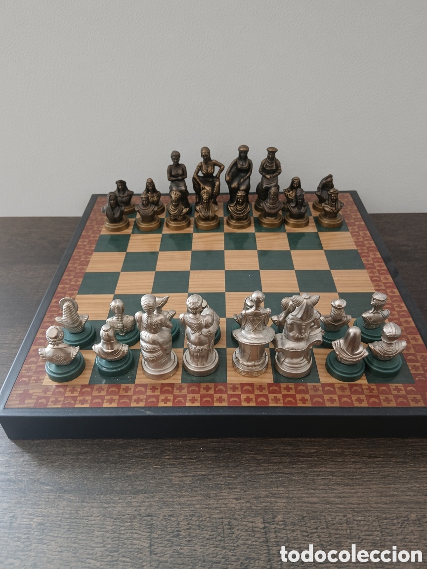 Board Games: ajedrez de metal vintage 1960-1980