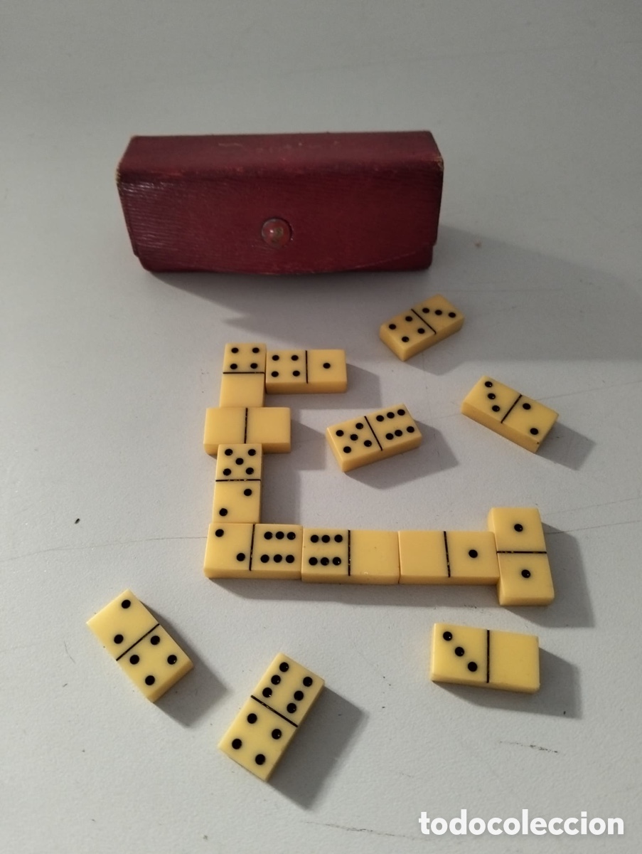 Juegos de mesa: juego de domin&oacute; vintage