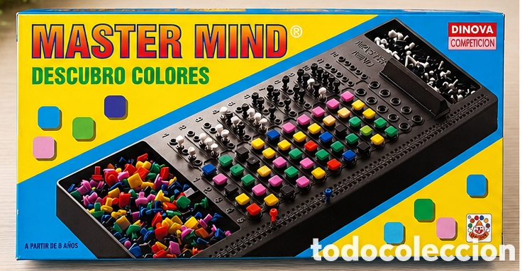 Juegos de mesa: Master Mind Descubro Colores Dinova Competici&oacute;n &ndash; Vintage &ndash; Completo
