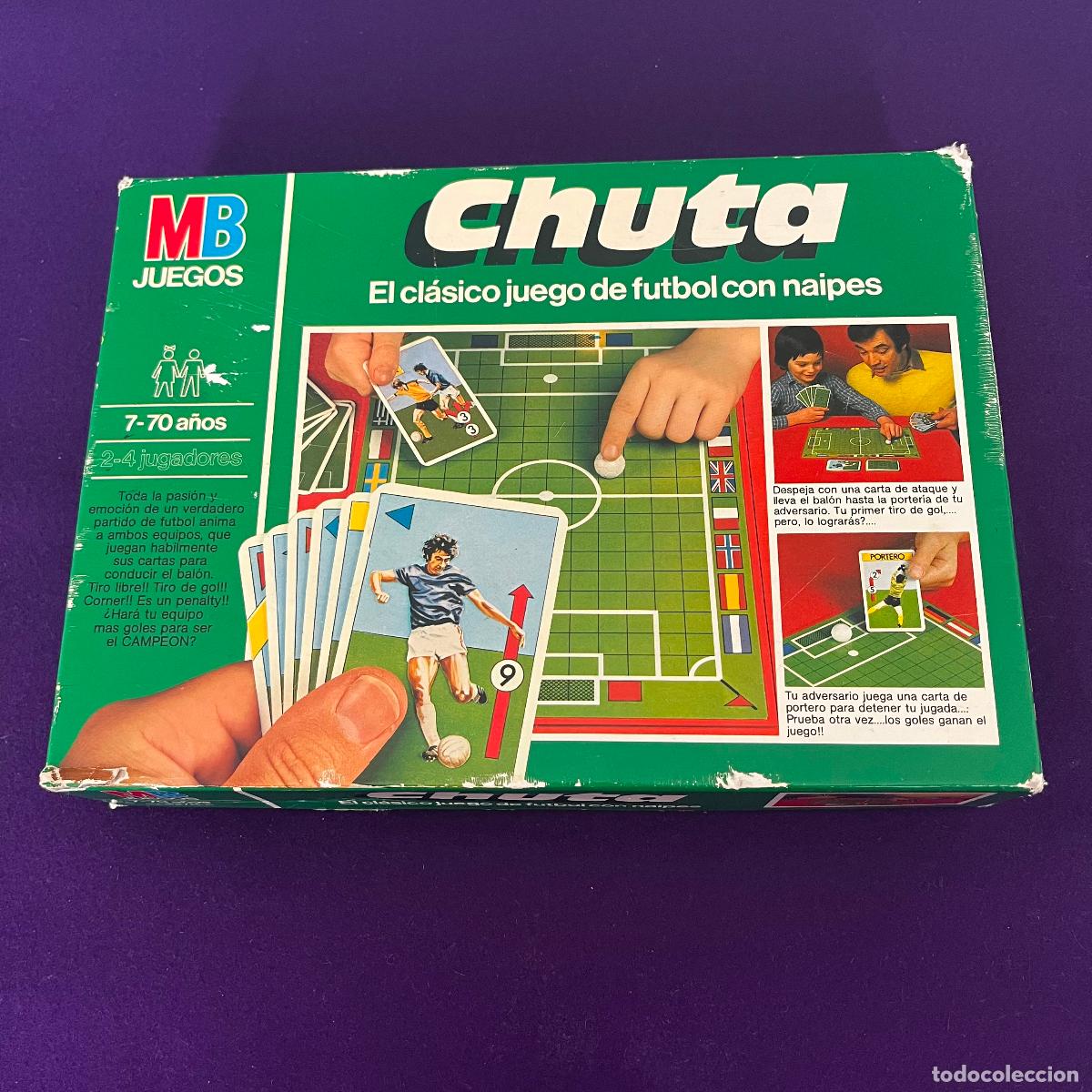 Juegos de mesa: CHUTA. EL CL&Aacute;SICO JUEGO DE F&Uacute;TBOL CON NAIPES. MB JUEGOS. COMPLETO. USADO.