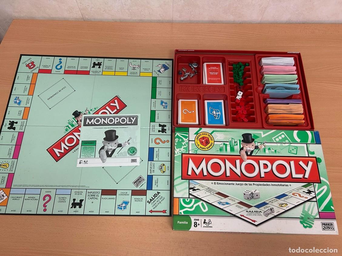 Juegos de mesa: Monopoly juego de Parker con Dado Rapido COMPLETO