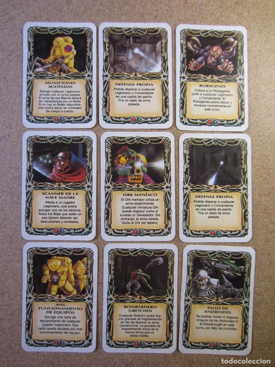 Juegos de mesa: Lote A3 Cartas Varias Eventos Sucesos Alien. Repuestos Space Crusade Cruzada Estelar MB