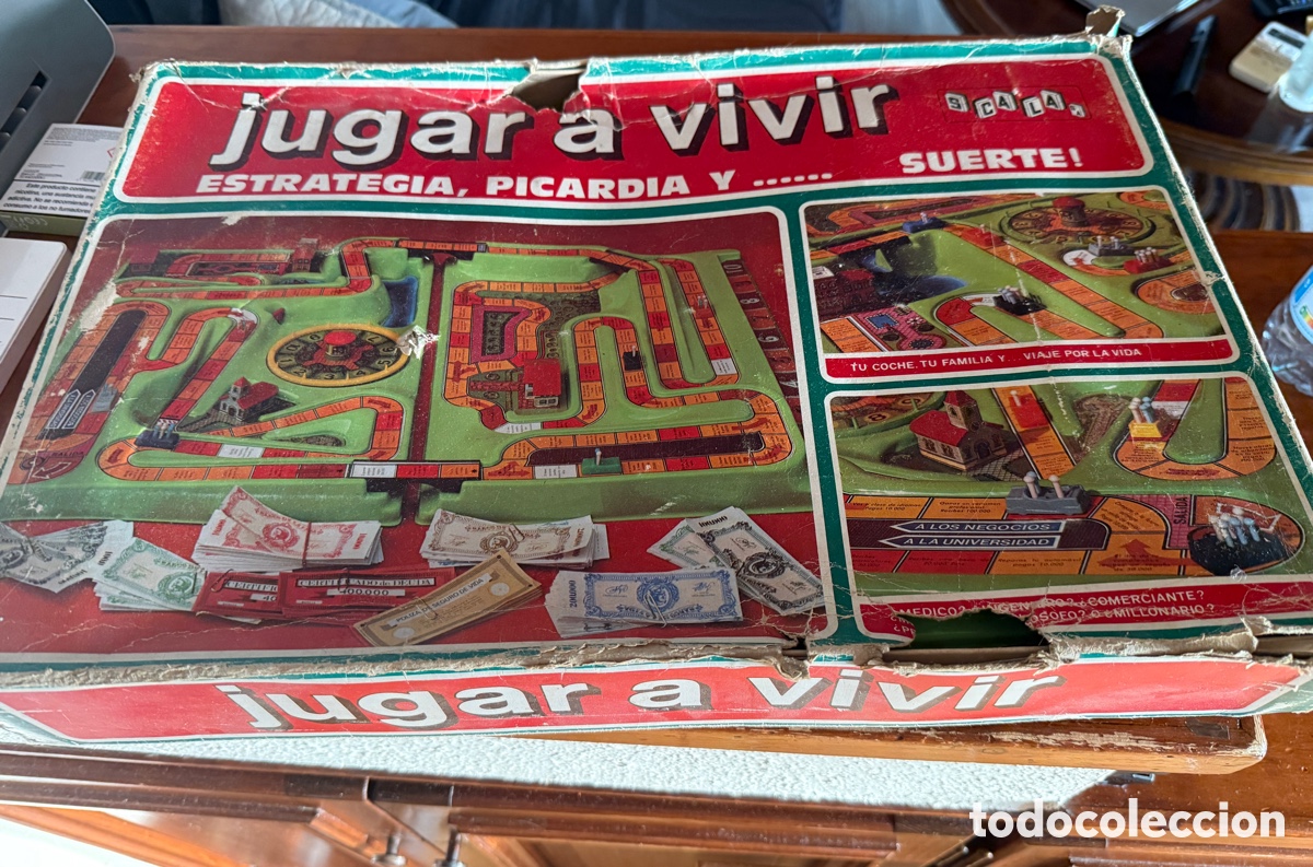 Juegos de mesa: Jugar a Vivir Scala juego de mesa vintage a&ntilde;os 70