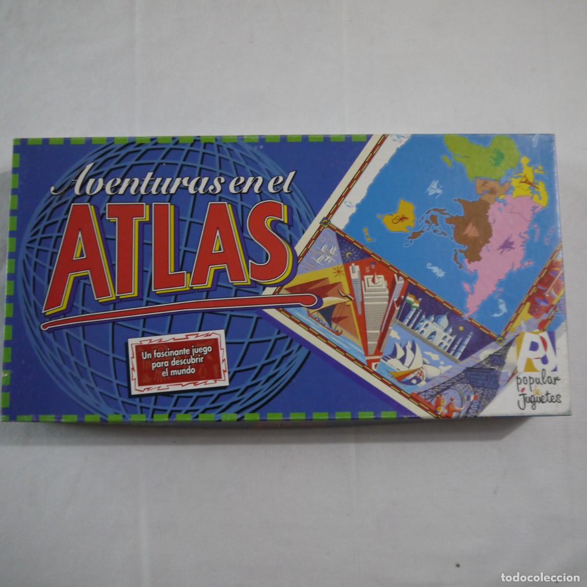 Juegos de mesa: AVENTURAS EN EL ATLAS. UN FASCINANTE JUEGO PARA DESCUBRIR EL MUNDO - POPULAR JUGUETES - 1996