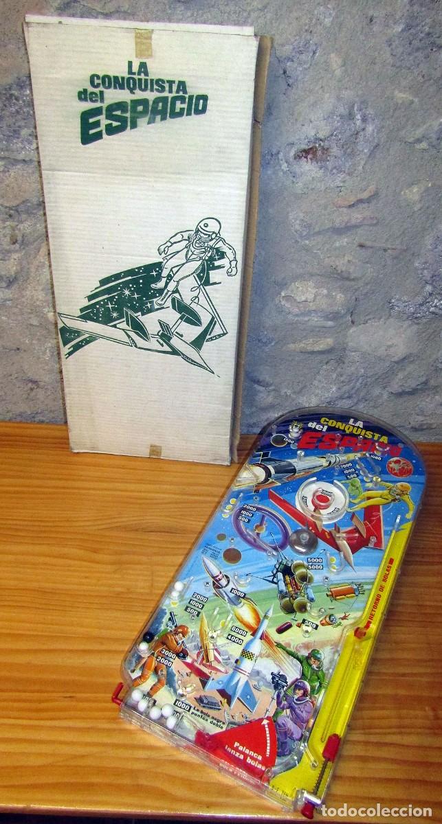 Juegos de mesa: ANTIGUO PINBALL LA CONQUISTA DEL ESPACIO DE MARD PIQU&Eacute; REG. NUEVO Y EN SU CAJA - COMPLETO