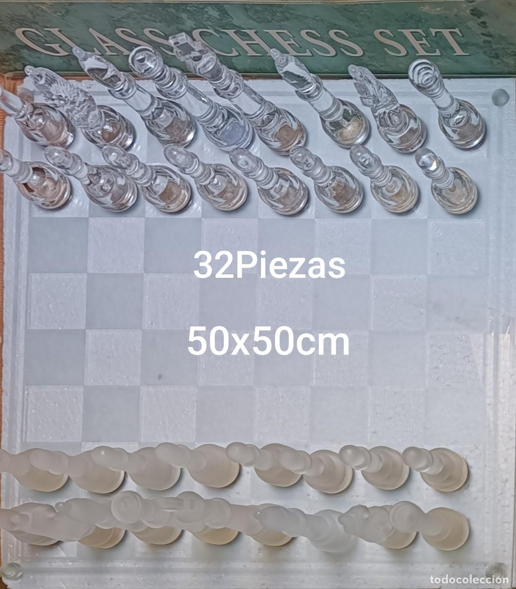 Juegos de mesa: ajedrez de cristal. nuevo. sin usar.