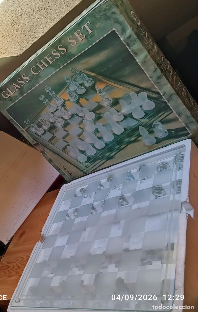 Juegos de mesa: ajedrez de cristal. nuevo. sin usar. - Foto 2