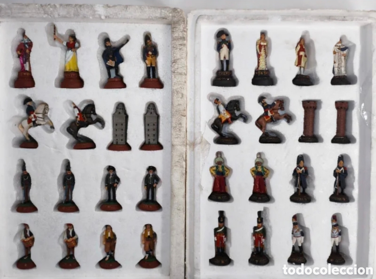 Juegos de mesa: Piezas Ajedrez Guerra Independencia - Foto 7